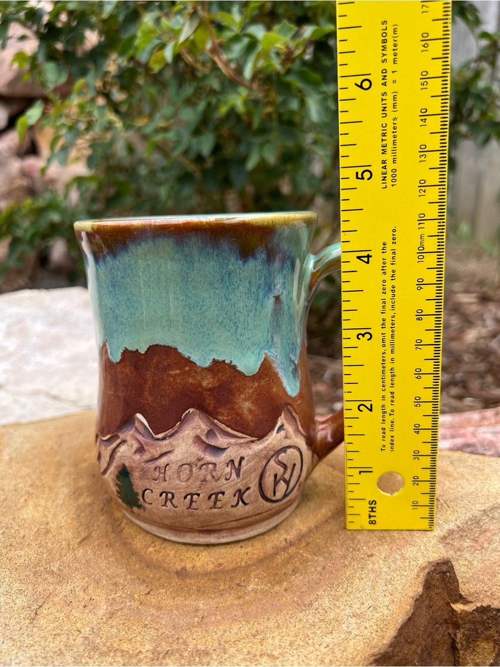 Handmade Religious Horn Creek Mug Matthew 6:25 (see pictures) - Picture 2 of 9